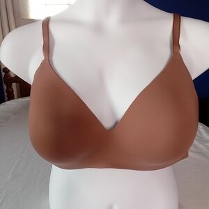 Knix Women's WingWoman T-Shirt Bra Size 8 Sola Brown Wire Free Smooth Contour